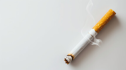 sigarette on white background