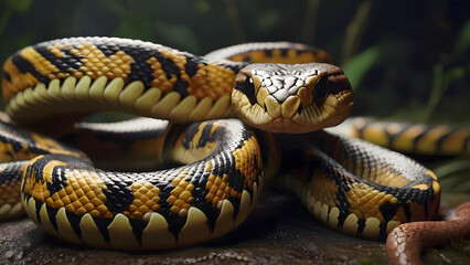 Obraz premium Stunning And Dangerous Snake