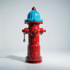 red fire hydrant on white
