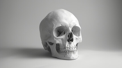 skull on white background