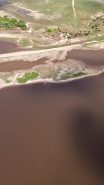 Flying over Paragua river in Venezuela
