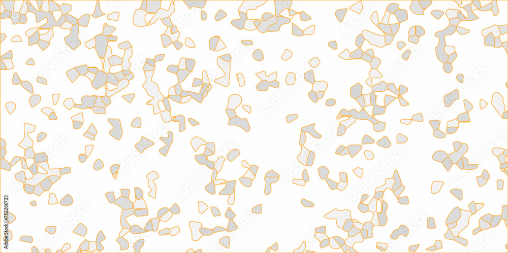 Aufkleber abstract multi color and white broken stained glass background. 3d shapes voronoi diagram seamless g