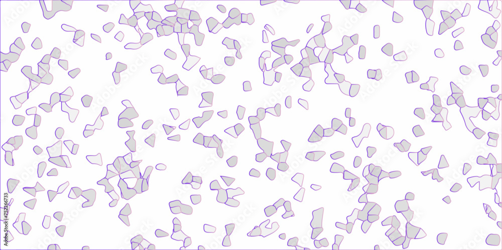 Poster abstract multi color and white broken stained glass background. 3d shapes voronoi diagram seamless g