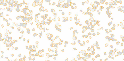 Abstract multi color and white Broken Stained Glass Background. 3d shapes Voronoi diagram Seamless Geometric Retro tiles pattern. Frame confetti texture for holiday, postcard, website, birthday