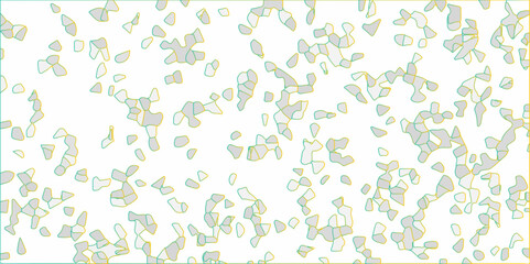 Abstract multi color and white Broken Stained Glass Background. 3d shapes Voronoi diagram Seamless Geometric Retro tiles pattern. Frame confetti texture for holiday, postcard, website, birthday