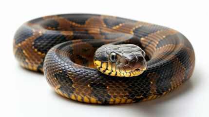 Obraz premium snake on white background