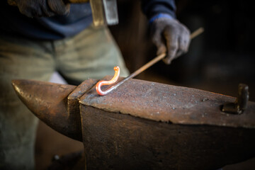 blacksmith workshop working with hot metal