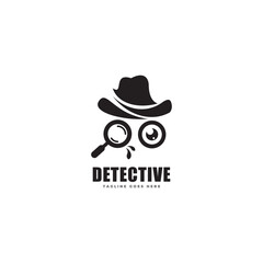 Detective logo icon vector template