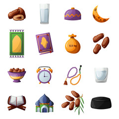 ramadhan orthogonal element set illustration