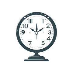 Simple wall clock vector illustrations generated by Ai