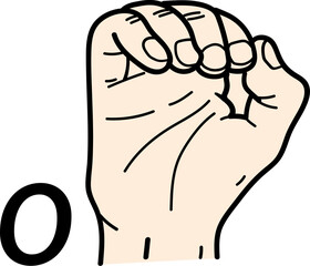 수화 알파벳 손 손가락 gestures
