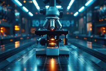 experiments and practical work with a microscope in the laboratory professional photography