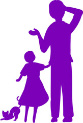 남자 여자 가족 사람 실루엣