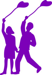 남자 여자 가족 사람 실루엣