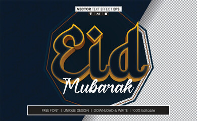 Eid Mubarak Effect Effect Fully Editable
