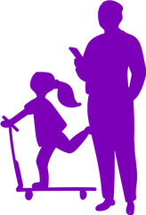 남자 여자 가족 사람 실루엣