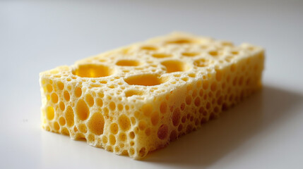 Sponge for washing dishes on white background