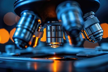 experiments and practical work with a microscope in the laboratory professional photography