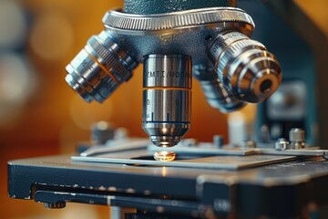 experiments and practical work with a microscope in the laboratory professional photography