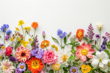 Fototapeta premium KS A frame of a variety of flower arrangements for your.
