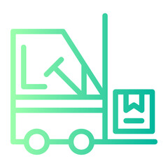 forklift gradient icon