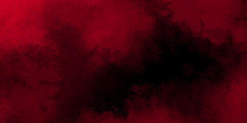 Abstract bloody grunge overlays fog isolated on black background. Scary Red and black horror red grunge texture and old wall texture effect powder color explosion background. Dark red slate background