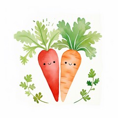 Juicy strawberries crunchy carrots