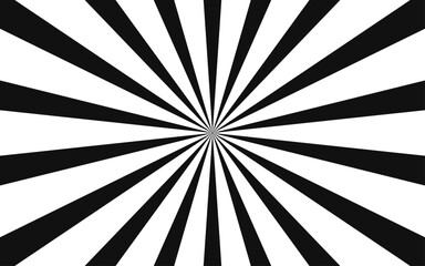 シンプルな黒色の集中線