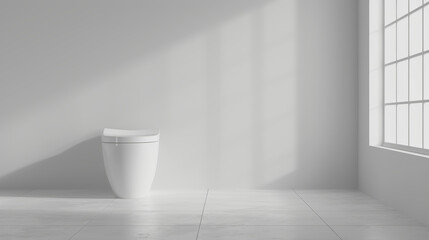 toilet on white background