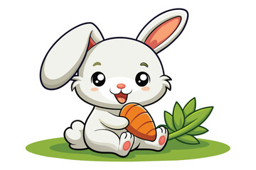 Baby Rabbit Illustration Design 