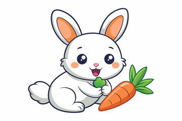 Baby Rabbit Illustration Design 