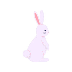 cute hand drawn easter bunny illustration