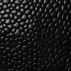 Black genuine leather sofa background.
