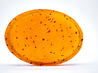 Herbal soap mixed with honey