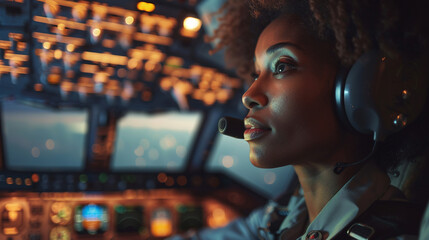 Woman pilot. 