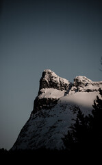 sunset in the mountains