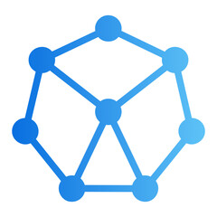 geometry gradient icon