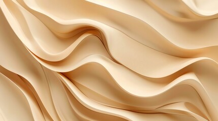Cream texture abstract background, in the style of flowing fabrics, organic fluid shapes