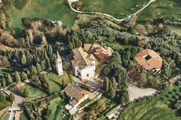 aerial view country