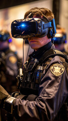 Fototapeta premium Employ VR for generating realistic visual scenarios in gaming and entertainment experiences