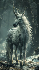Fantasy horse in the wonderland