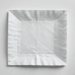 paper napkin on white background