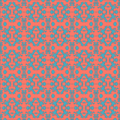 Blue and white watercolor ornament painted with watercolor on paper.