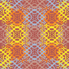 Blue and white watercolor ornament painted with watercolor on paper.