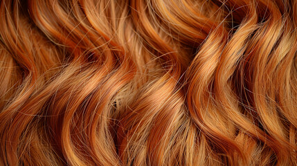 Naklejka premium A detailed look at vibrant red hair, showcasing its natural beauty and fiery hues in close proximity
