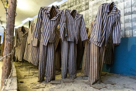 Exhibition in Auschwitz concentration camp