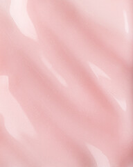 Pink nail polish texture with shimmer