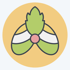 Icon Turban 2. related to India symbol. color mate style. simple design editable. simple illustration