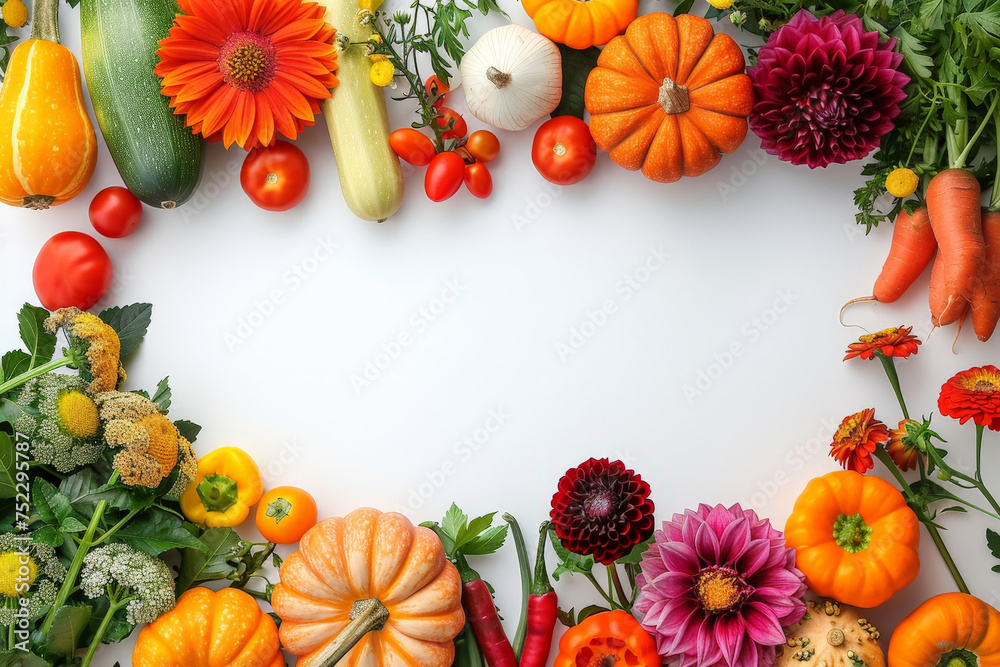 Aufkleber a colorful assortment of various fruits and vegetables displayed in a bountiful and vibrant arrangem