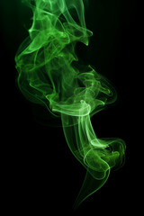 Obraz premium green smoke pattern background.